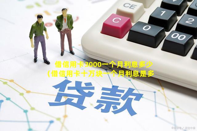 借信用卡3000一个月利息多少（借信用卡十万块一个月利息是多少）